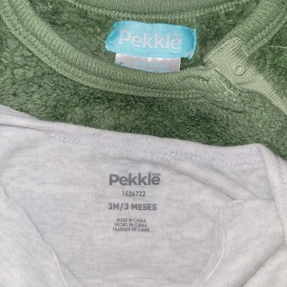 Pekkle Size 3 Months Green Sloth Baby 4 Piece Outfit Set - Picture 4 of 4